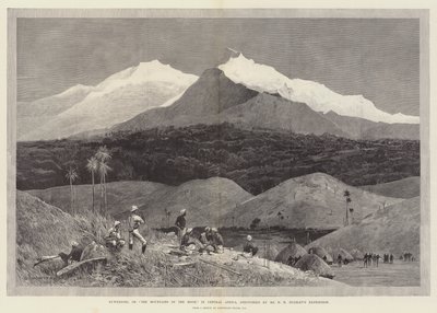 Ruwenzori, o Las Montañas de la Luna, en África Central, descubiertas por la expedición del Sr. H. M. Stanley de Charles Auguste Loye